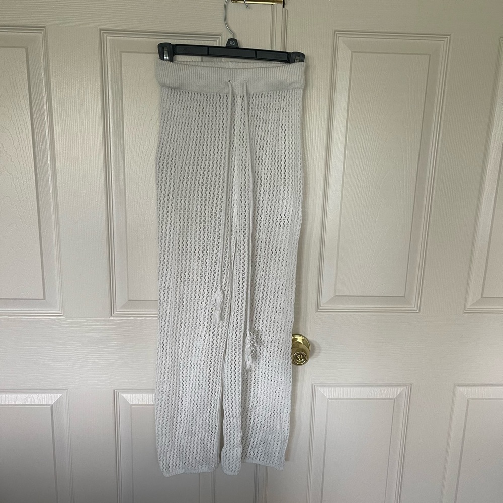 White crochet, swimsuit, cover-up, bottom